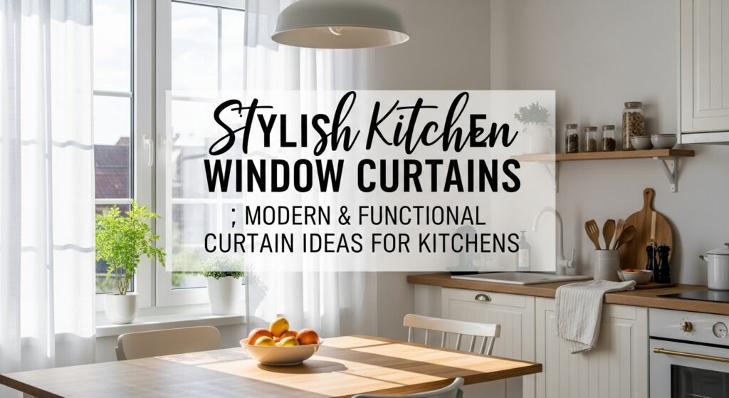 Kitchen window curtains