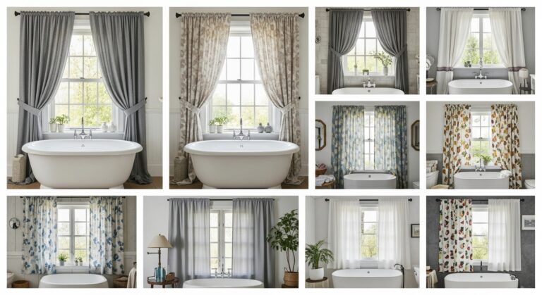 Top 10 Modern Bathroom Window Curtain Designs You’ll Love