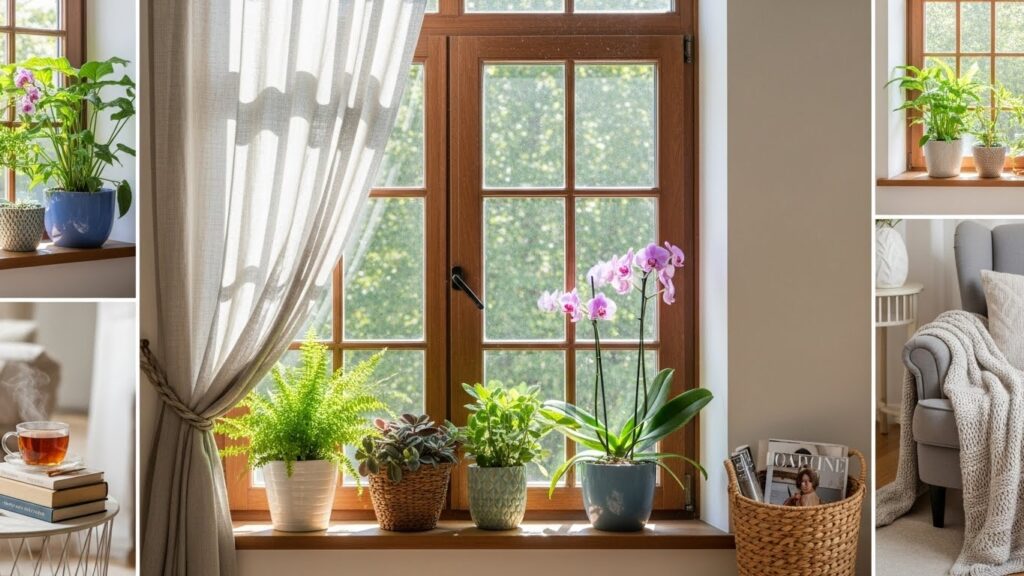 Warm Wooden Window Frames with Stylish Curtain Ideas 6 Whisk 0b8fbc1f28b18f0a92e4132b81130377dr 1
