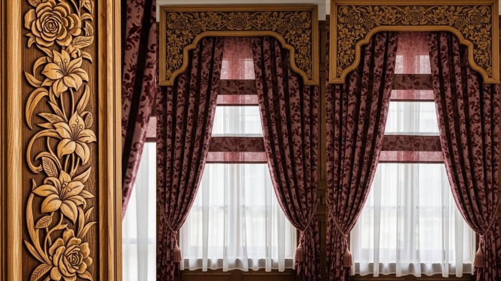 Warm Wooden Window Frames with Stylish Curtain Ideas 3 Whisk 23394e29f10cfadb75a49ca091567fa1dr 1