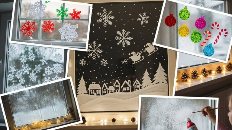 DIY Christmas Window Art for a Cozy Holiday Feel