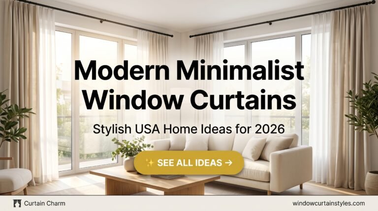Modern Minimalist Window Curtains in the USA