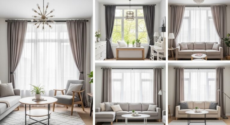 10 Curtain Ideas That Make Small Rooms Look Bigger