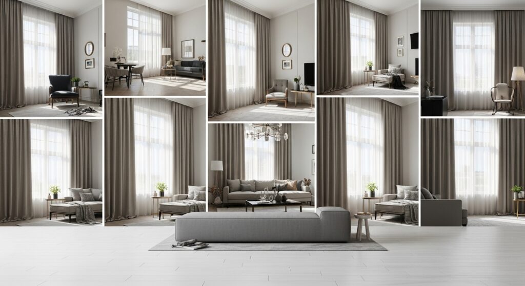 floor to ceiling curtain ideas for living room