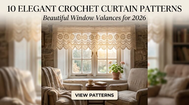 10 Elegant Crochet Curtain Pattern Window Valances to Elevate Your Home in 2026