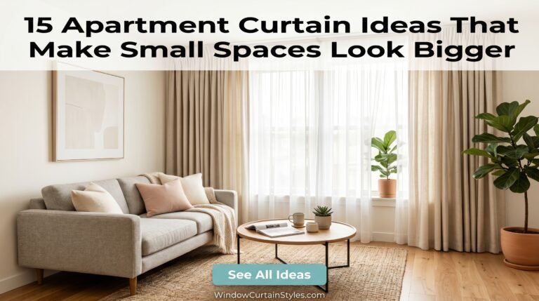 15 Apartment Curtain Ideas for Small Spaces (USA Guide 2026)