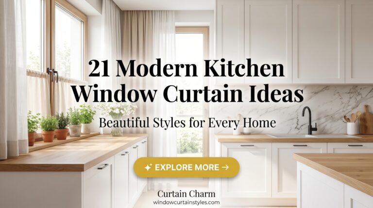 Modern Kitchen Window Curtains: 21 Beautiful Ideas for Every Style in 2026