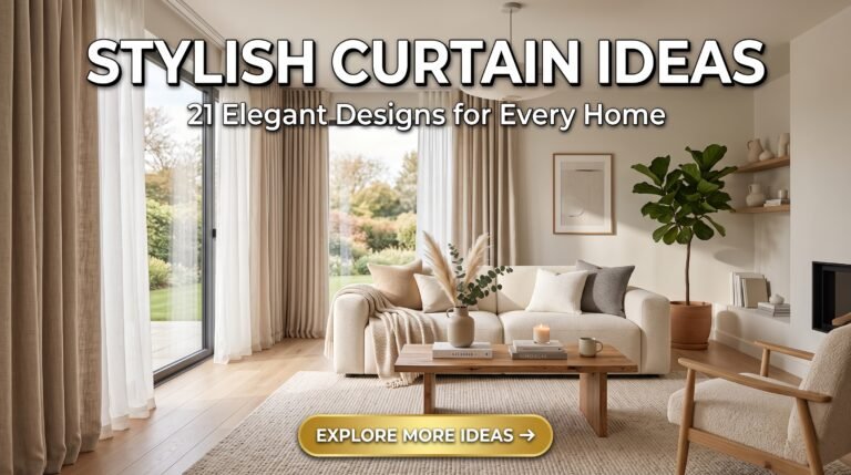 Stylish Curtain Ideas: 21 Elegant Window Curtain Designs to Transform Your Home (2026 Guide)