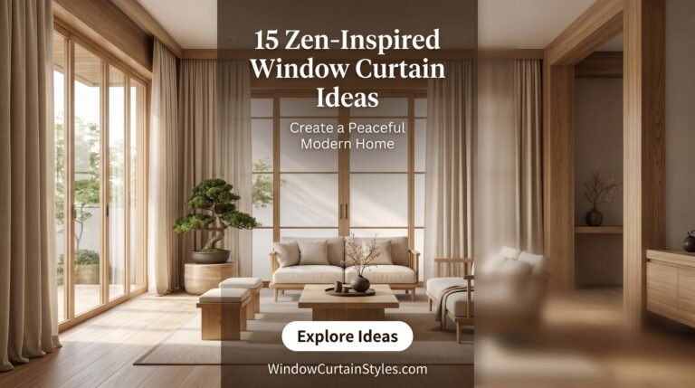 15 Zen-Inspired Window Curtain Ideas for a Peaceful Modern Home (2026 Guide)