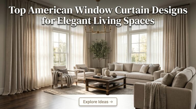 Top American Window Curtain Designs for Elegant Living Spaces