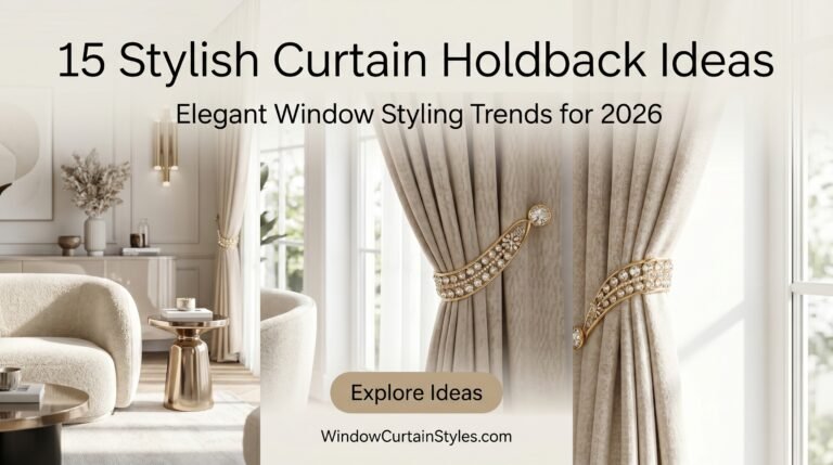 15 Stylish Curtain Holdback Ideas to Elevate Your Home in 2026