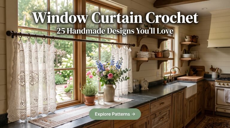 Modern Window Curtain Crochet Designs You’ll Love