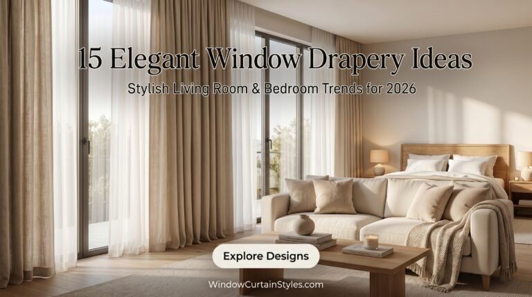 15 Elegant Window Drapery Ideas for Cozy and Stylish Homes in 2026