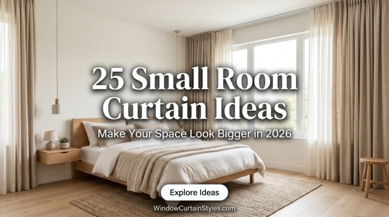 25 Small Room Curtain Ideas to Make Your Space Look Bigger in 2026