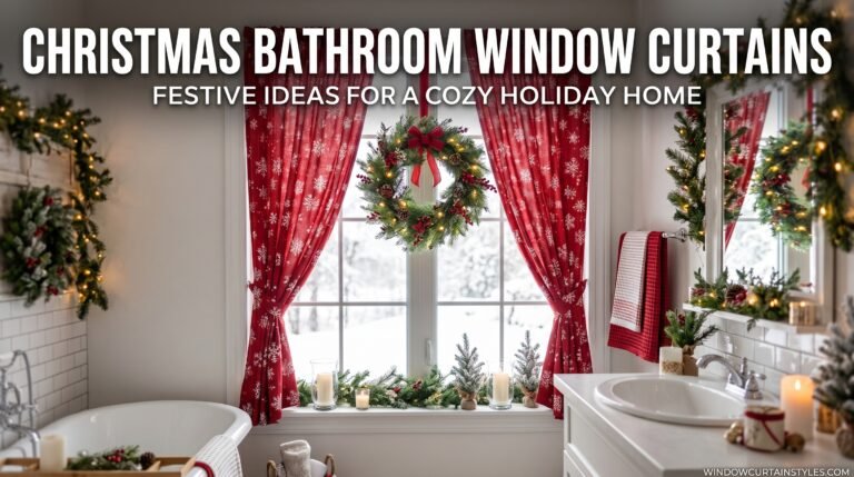 25 Christmas Bathroom Window Curtains Ideas for a Festive Holiday Home (2026)