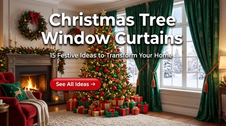 Christmas Tree Window Curtains: 15 Festive Ideas to Transform Your Home in 2026
