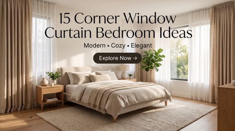 Corner Window Curtain Bedroom Ideas That Make Every Room Feel Bigger and Brighter