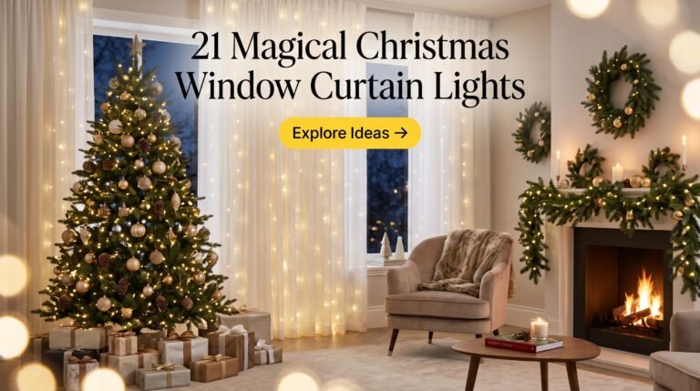 21 Magical Christmas Window Curtain Lights Ideas for Every Home (2026)