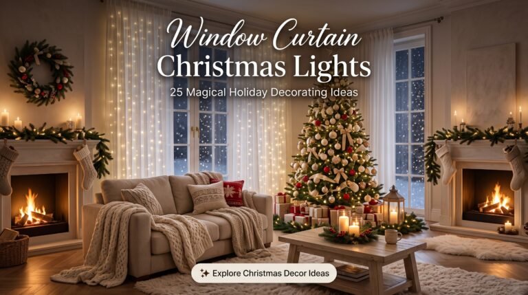 Window Curtain Christmas Lights: 25 Magical Ideas to Brighten Your Home This Holiday Season