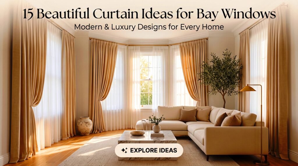 15 Beautiful Curtain Ideas for Bay Windows to Transform Your Home (2026) 1 Curtain ideas for bay windows 202608010905
