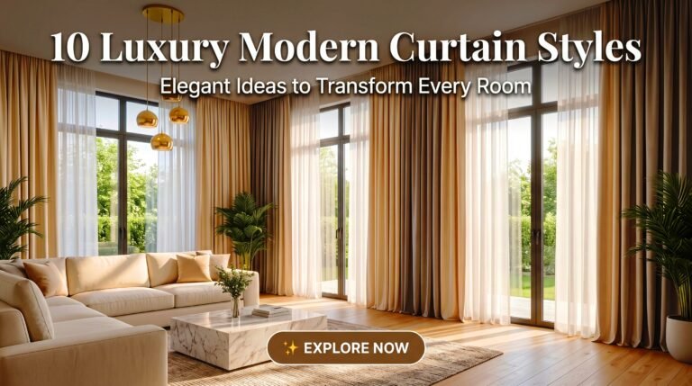 10 Luxury Modern Curtain Styles for a Beautiful Home (2026)