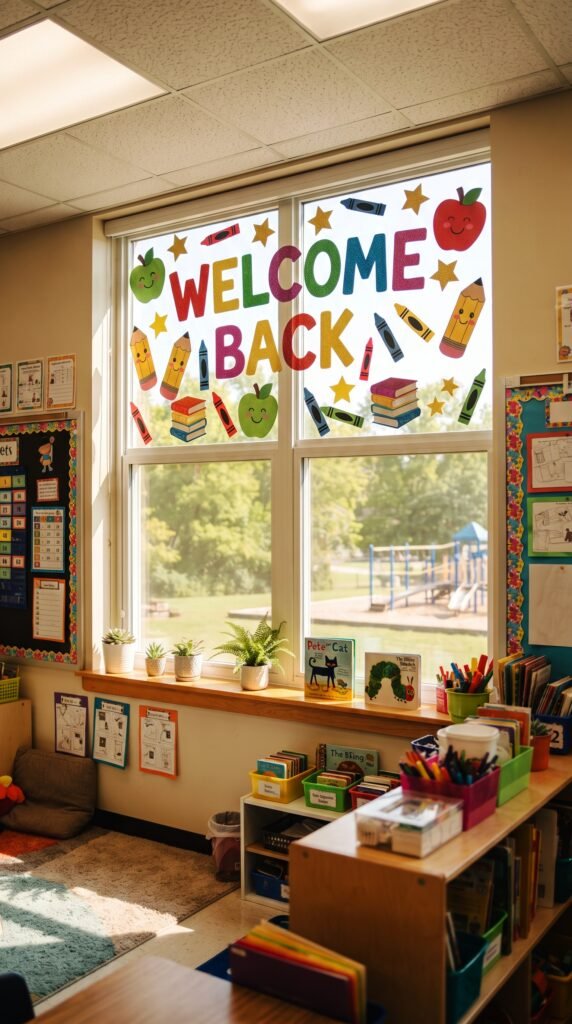 25 Amazing Back to School Window Decorations & Ideas 4 Classroom decorated with welcome… 2K 20260920103834